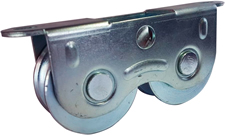 RUEDA DOBLE CON GUIA DE 70MM
