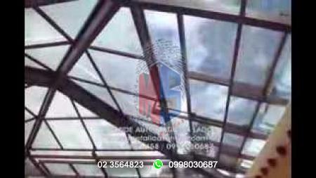 VIDEOS:  >CUBIERTA PIRAMIDE CRISTAL AUTOMATICA 4 LADOS